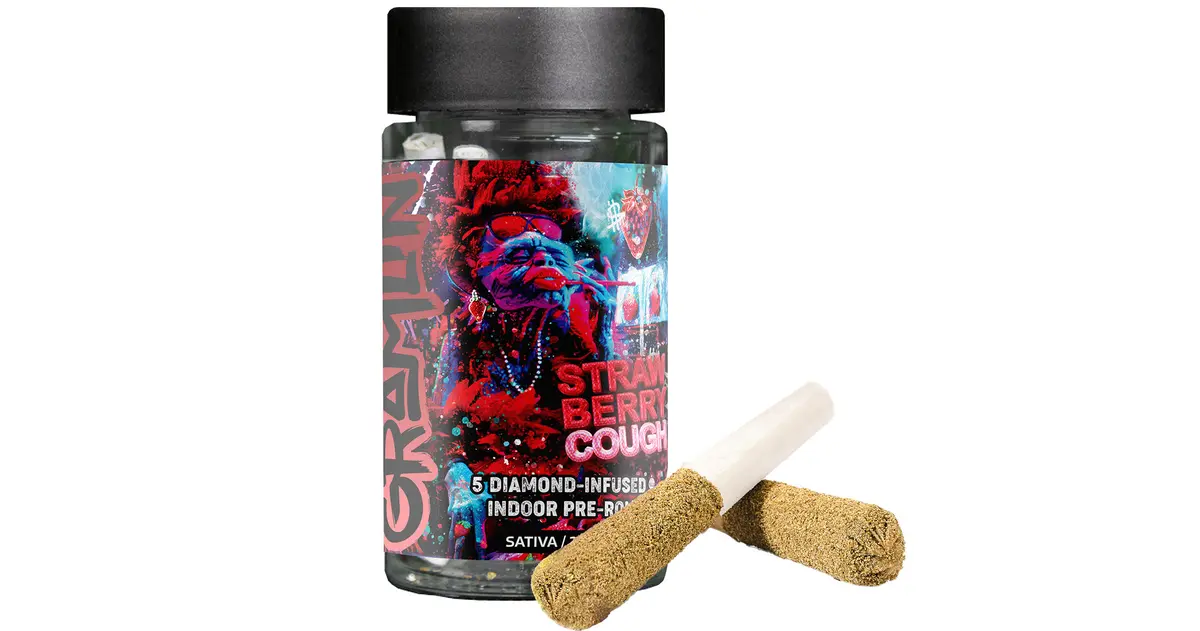 Best Strawberry Cough Infused Pre-Rolls - Gramlin Disposable